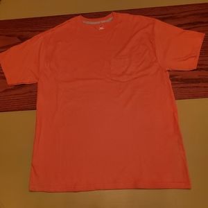 Hanes Pocket Tee Orange Men's Small